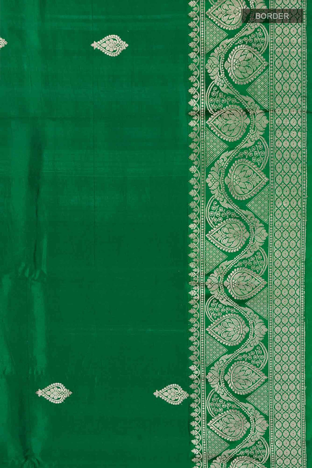 Green Banarasi Katan Silk Saree