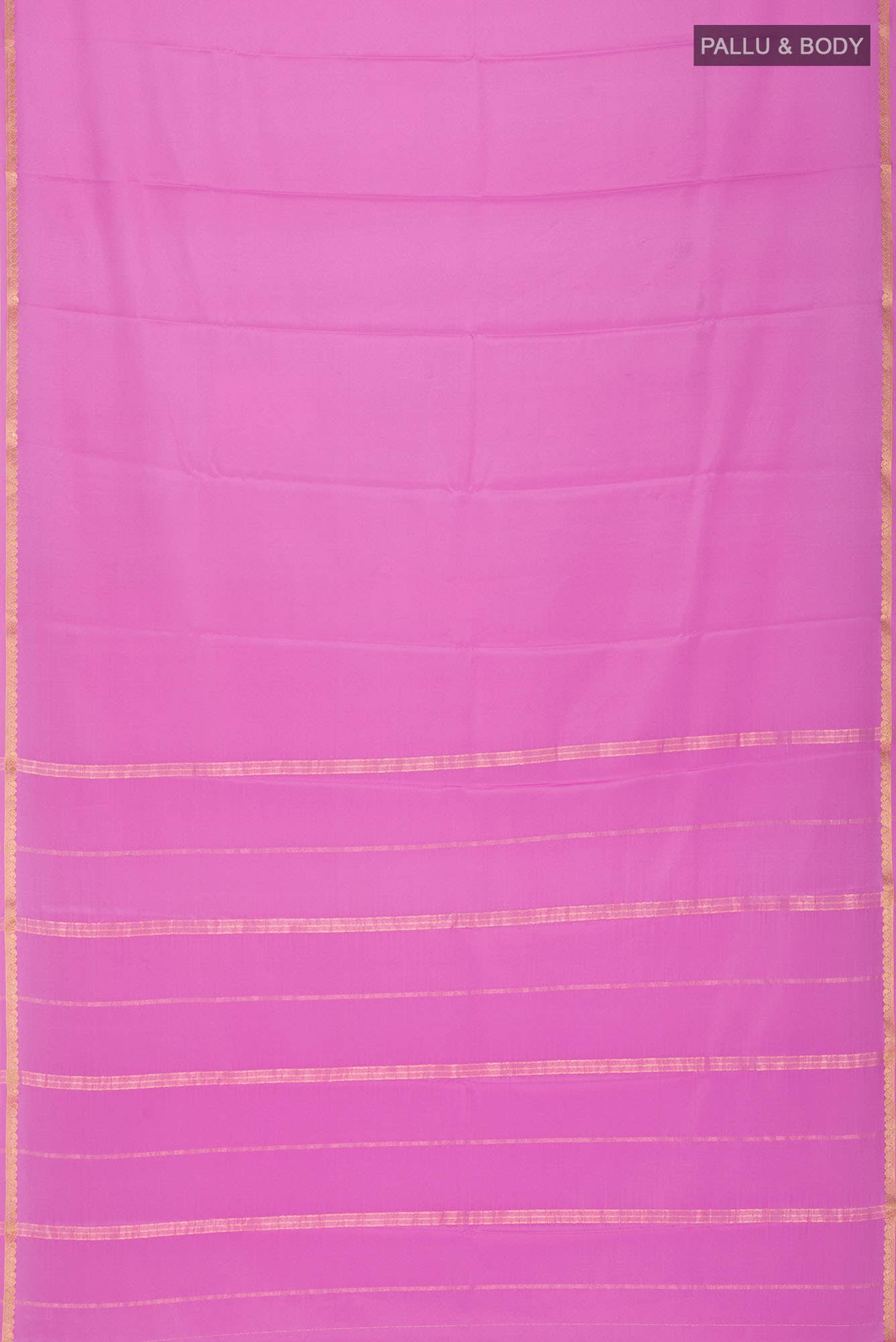 Rose pink Mysore Crepe Saree