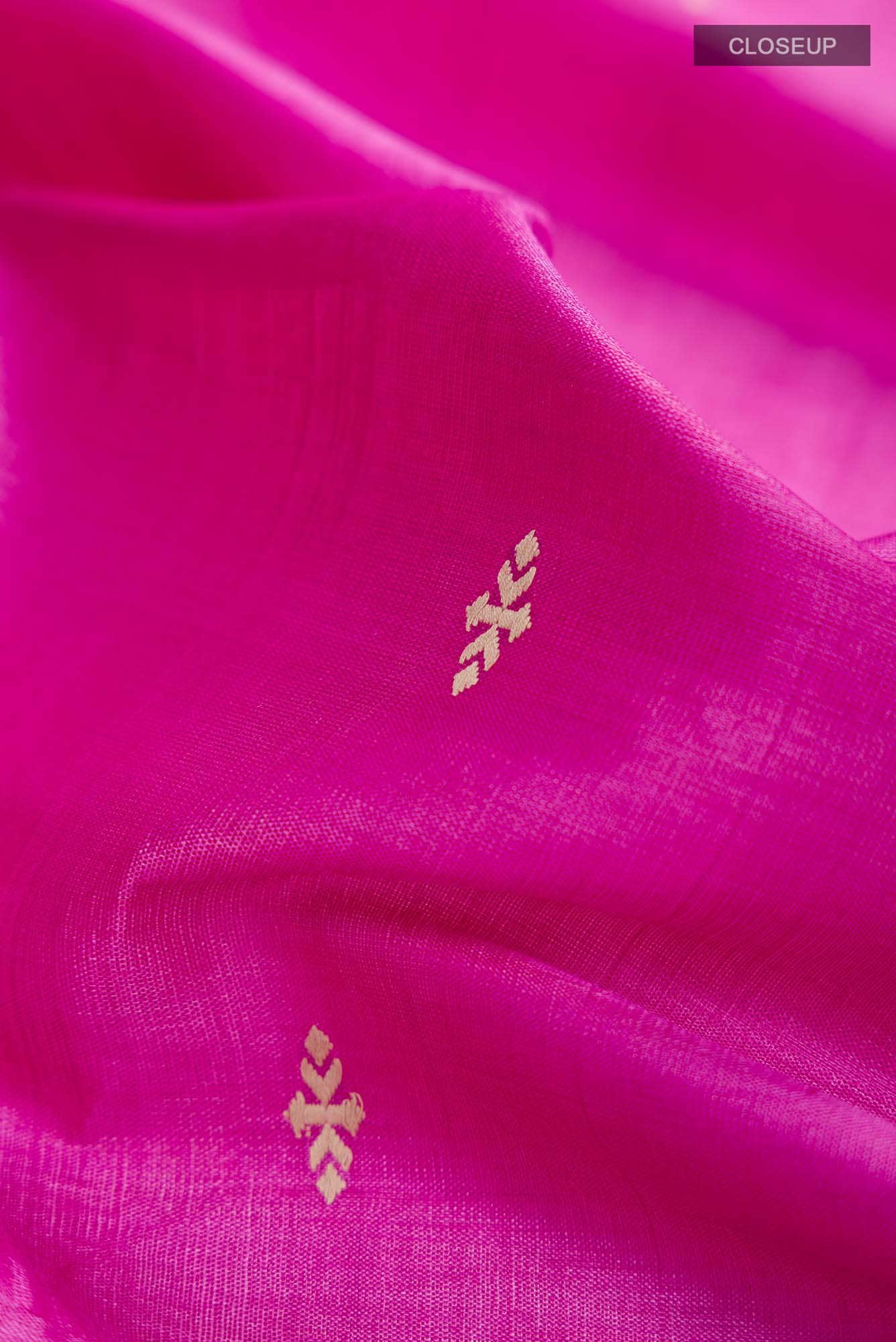 Pink Bhagalpuri Tussar Silk Saree