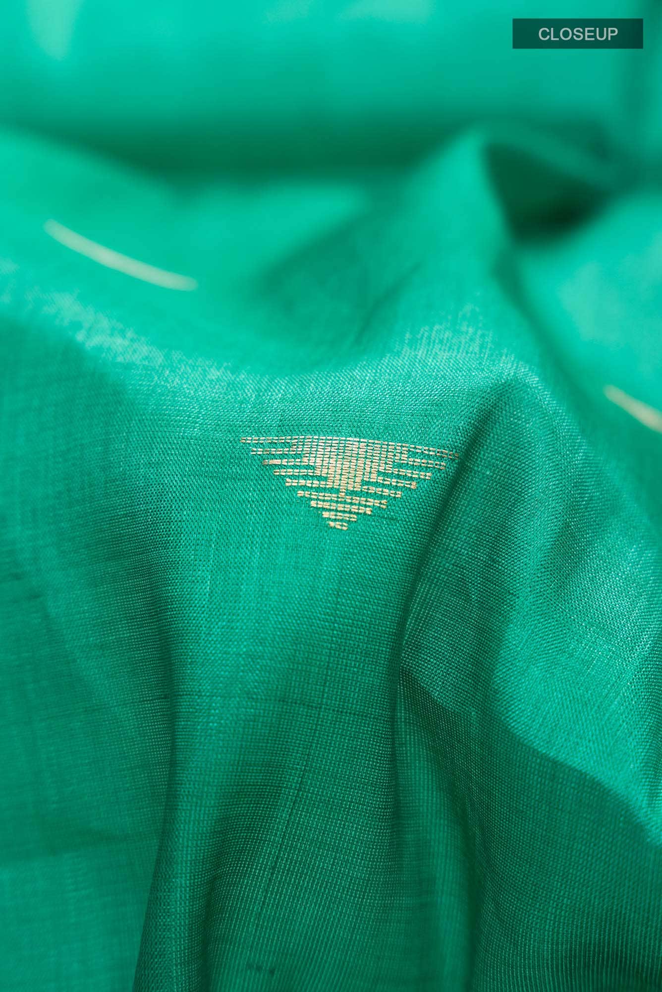 Green Bhagalpuri Tussar Silk Saree