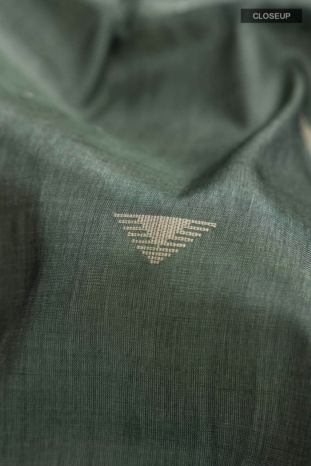 Sage Green Bhagalpuri Tussar Silk Saree