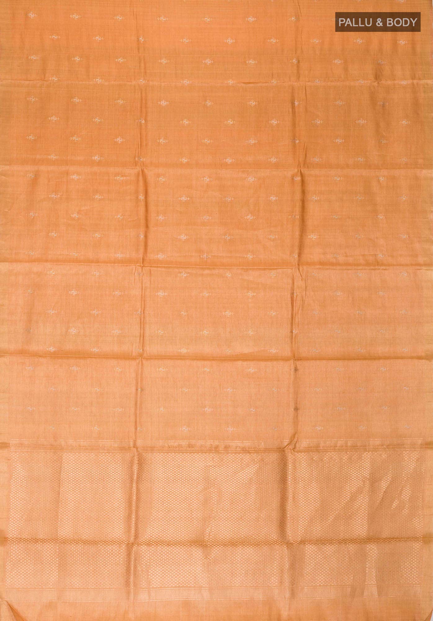 Mustard Bhagalpuri Tussar Silk Saree