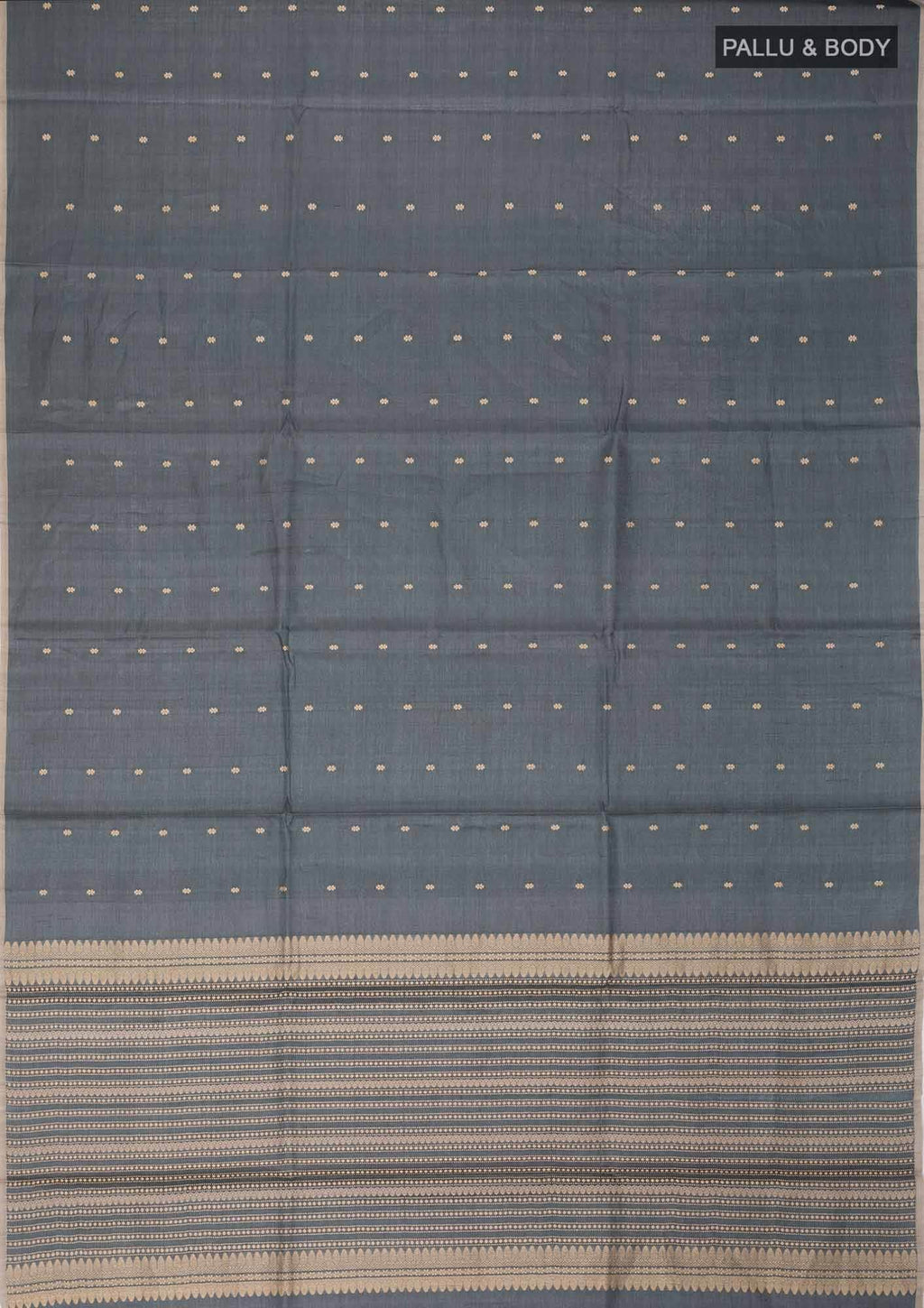 Green Bhagalpuri Tussar Silk Saree