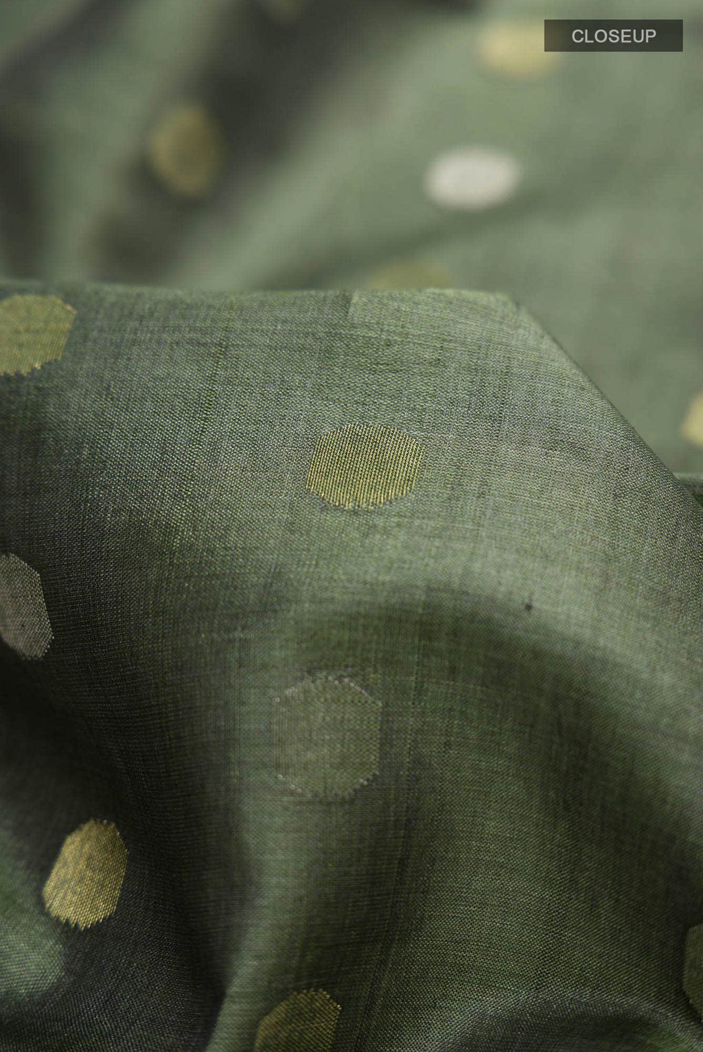 Green Bhagalpuri Tussar Silk Saree