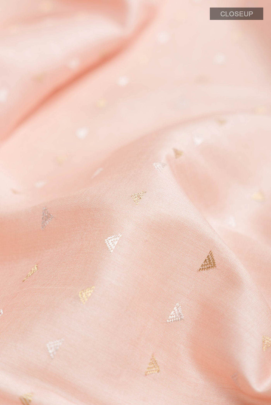 Peach MP Tussar Saree