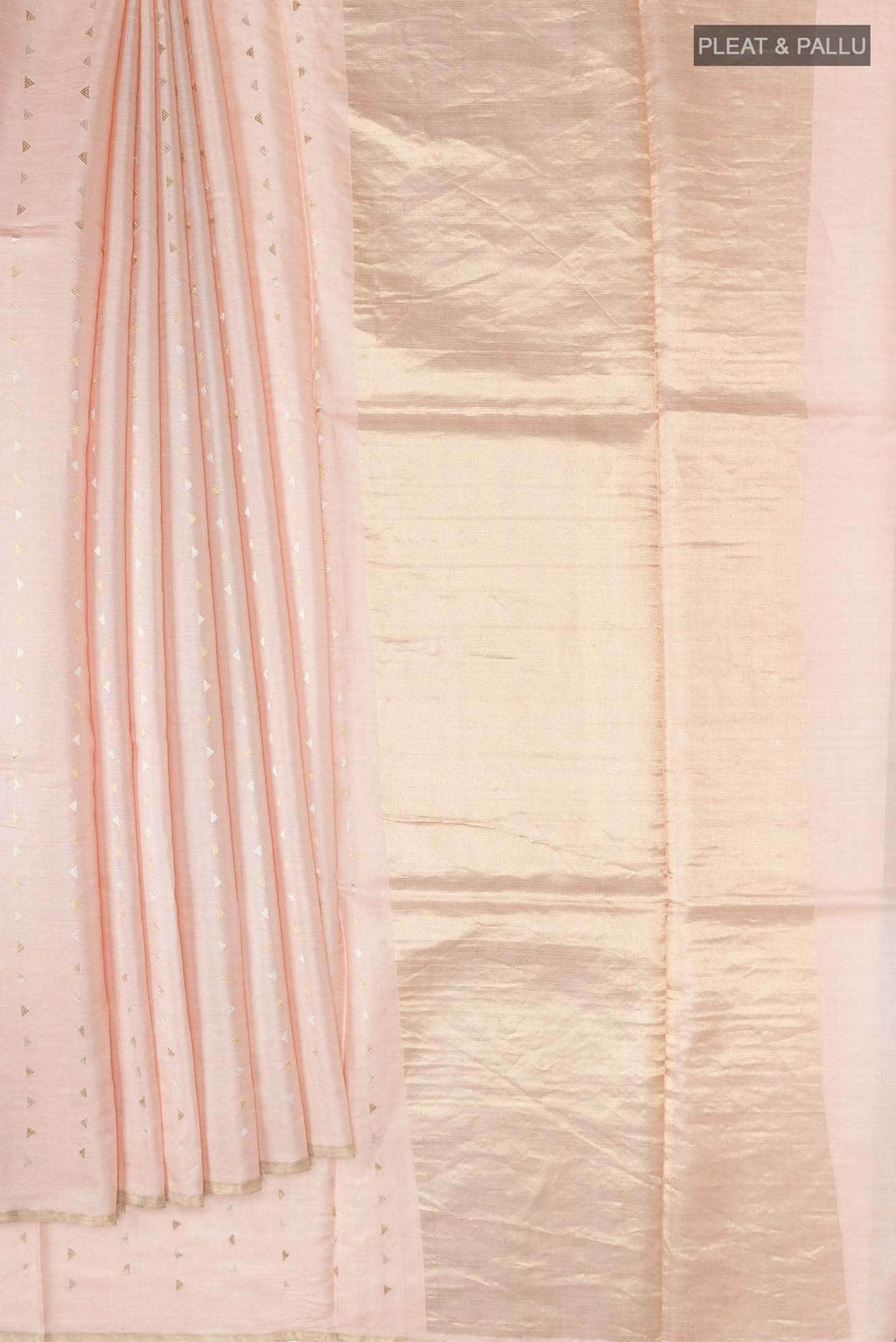 Peach MP Tussar Saree