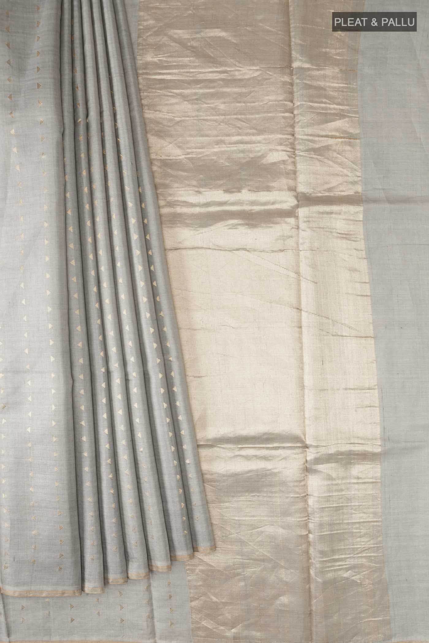 Green Tussar Silk Saree