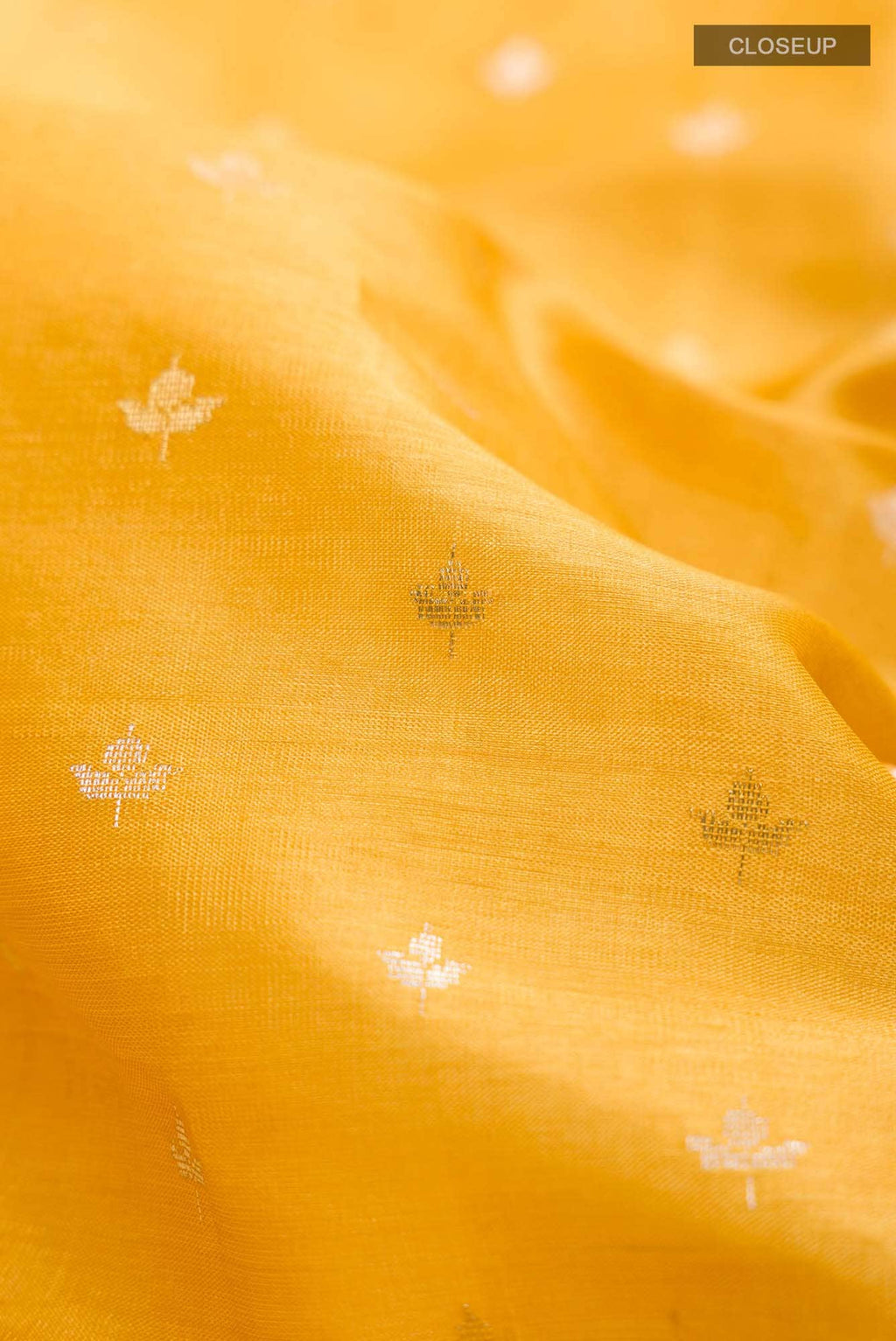 Yellow Bhagalpuri Tussar Silk Saree