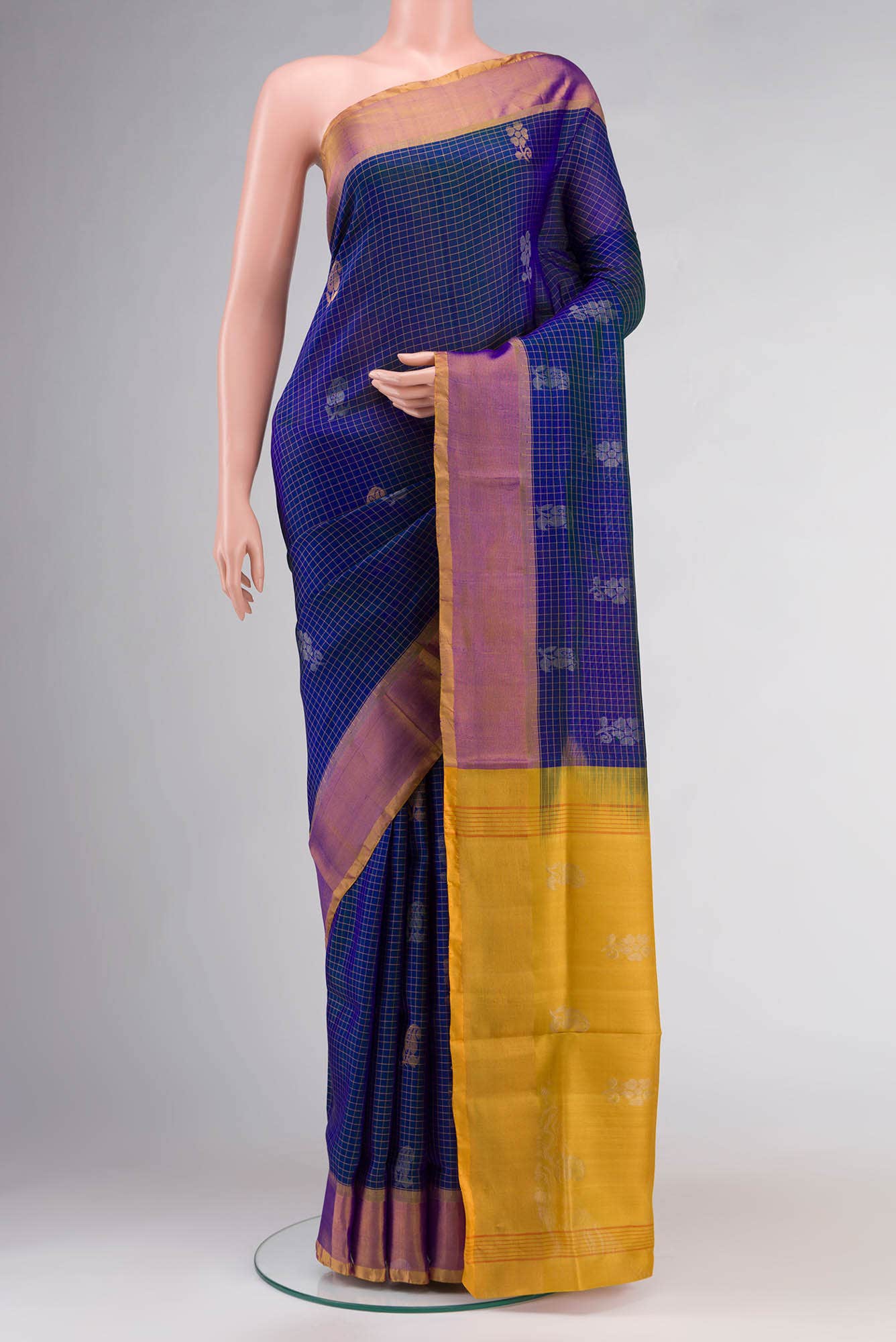 Blue Uppada Silk Saree