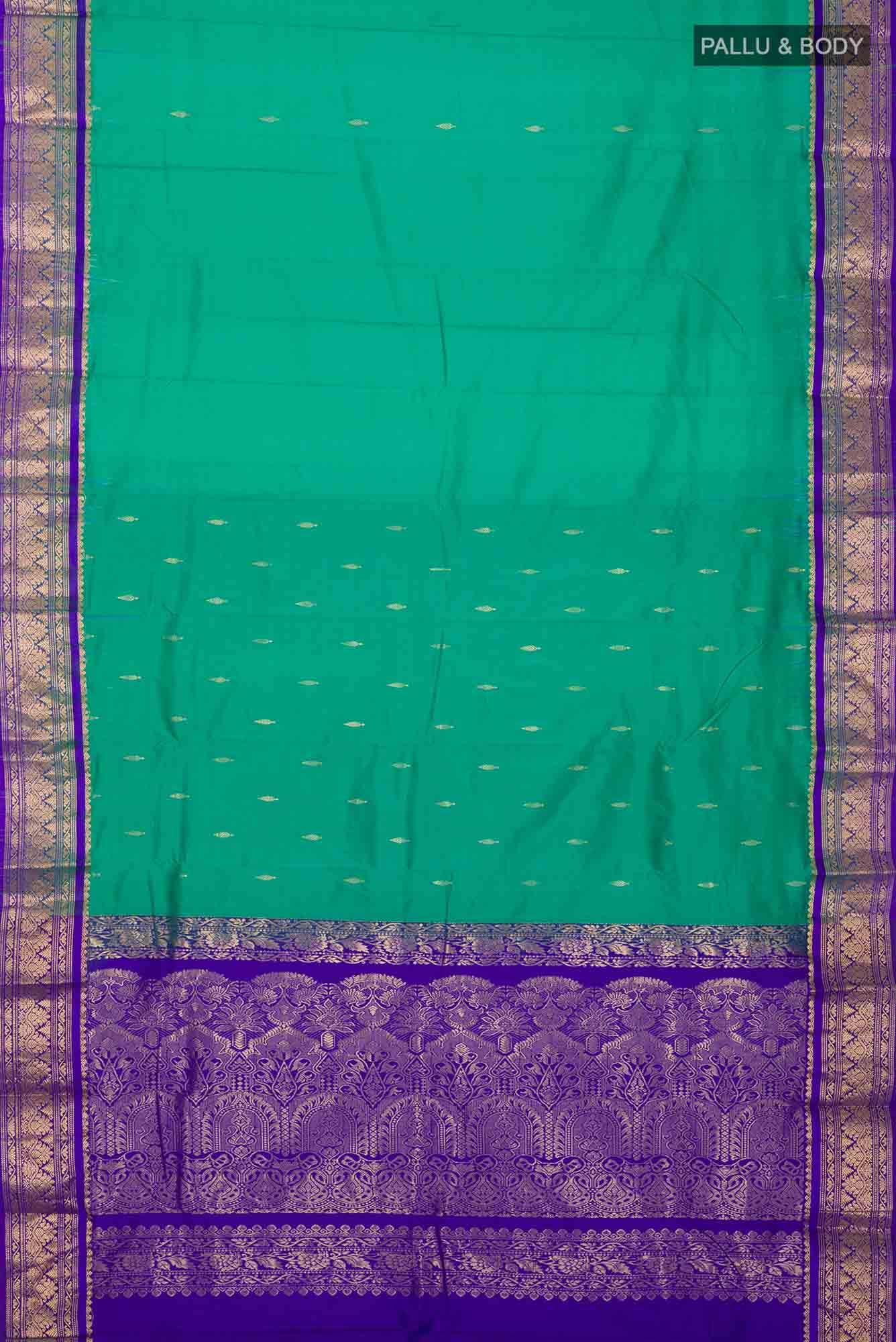 Green Bangalore Silk Saree