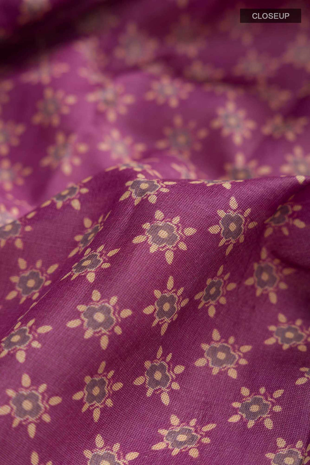 Mauve Bhagalpuri Tussar Silk Saree