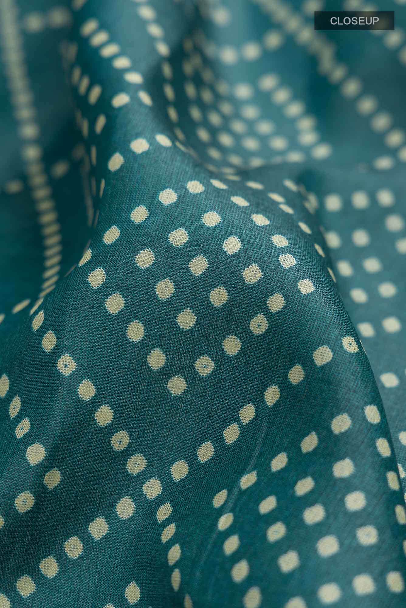 Blue Bhagalpuri Tussar Silk Saree