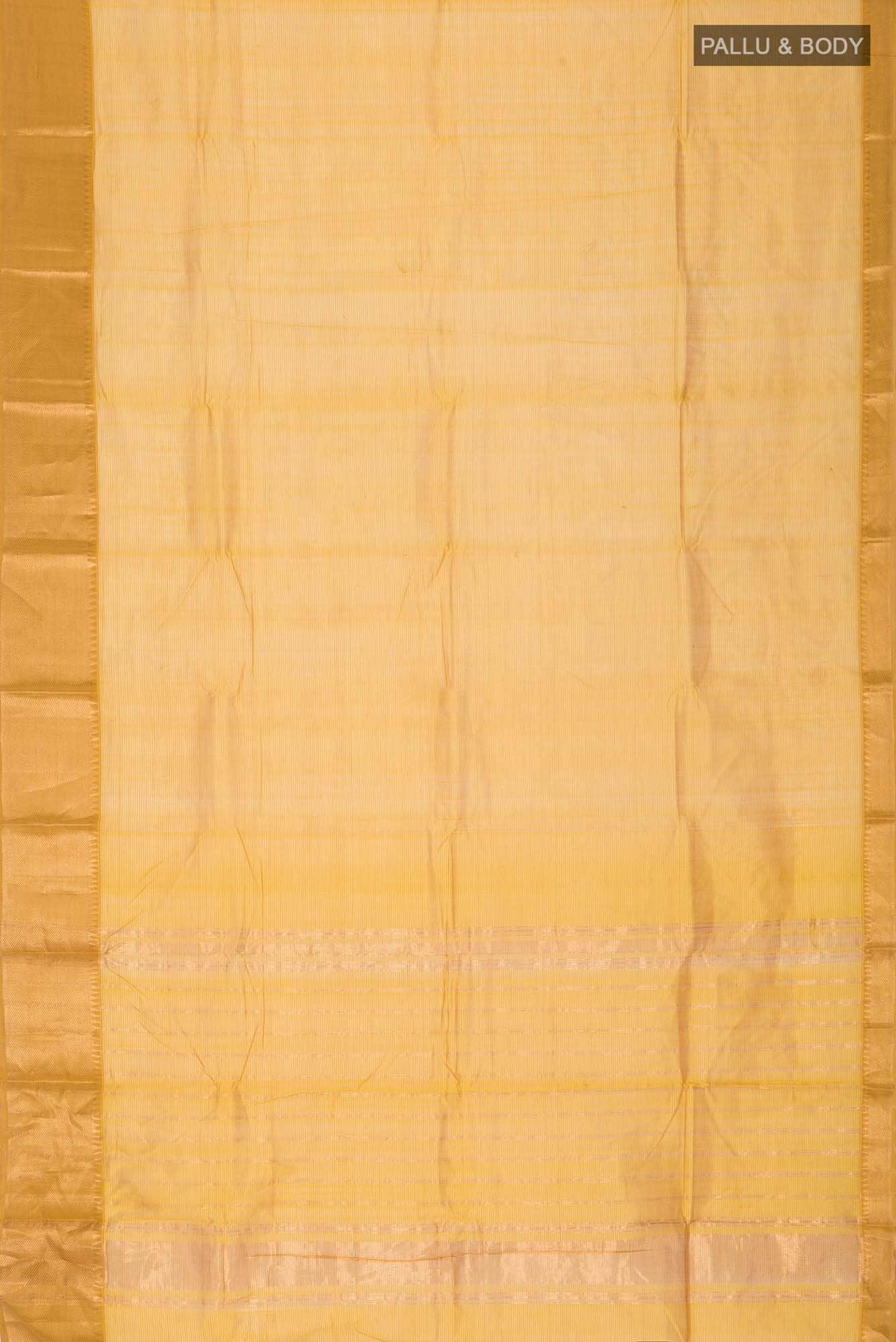 Yellow Silk Cotton Saree