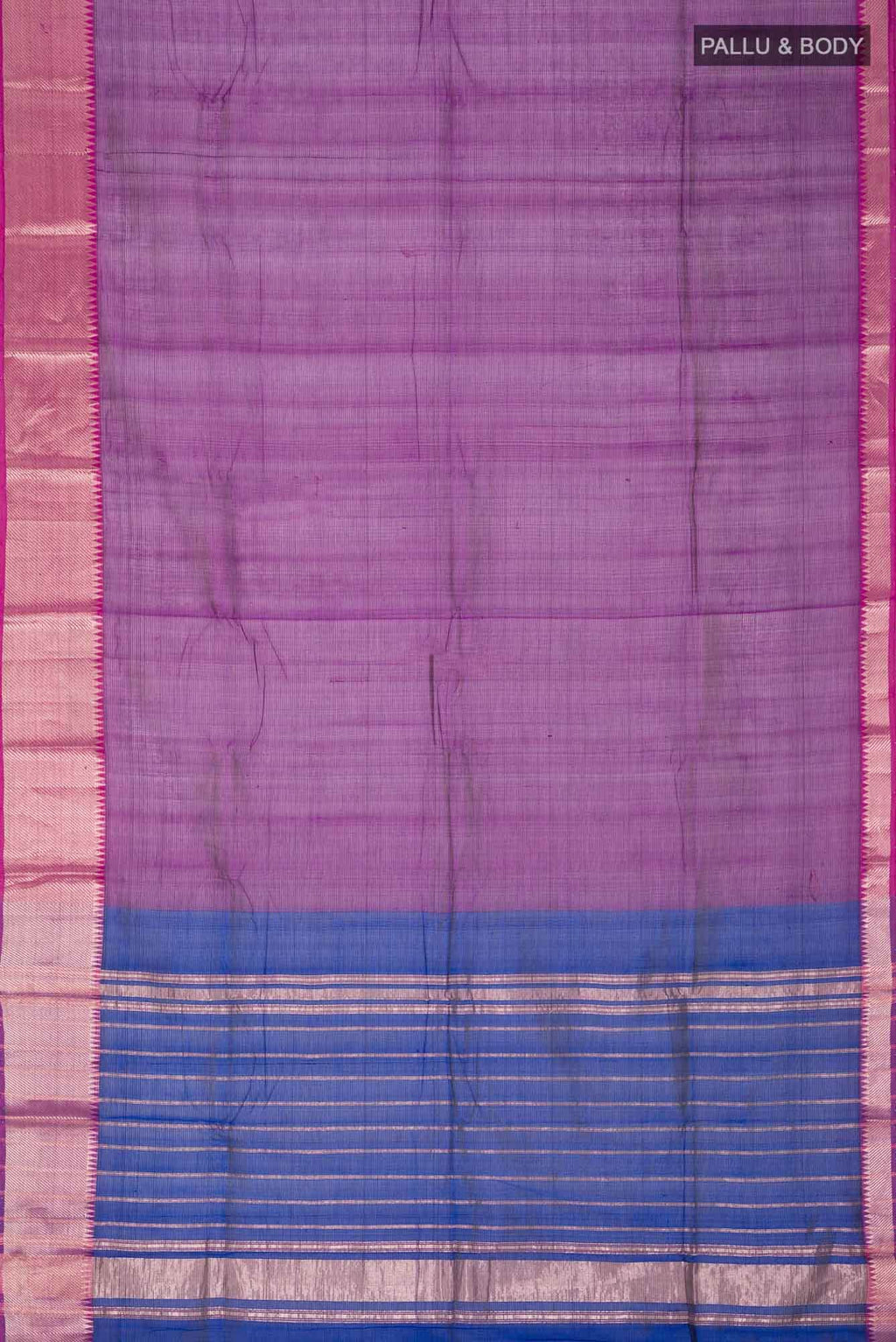 Purple Silk Cotton Saree