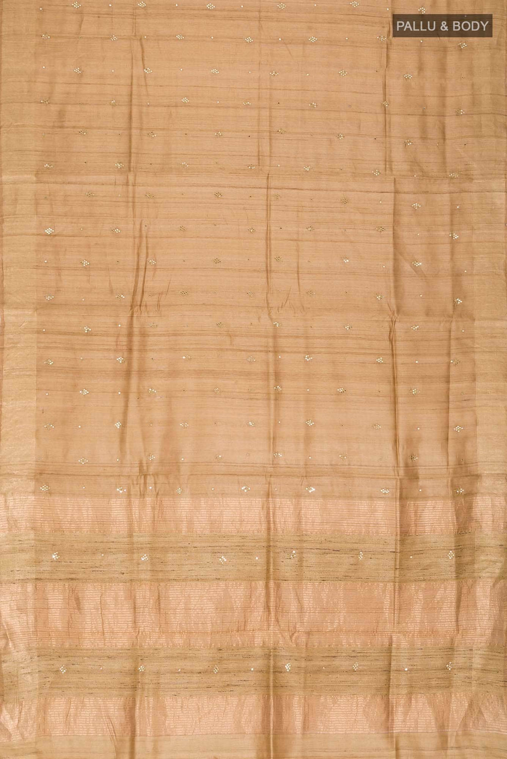 Mustard Bhagalpuri Tussar Silk Saree