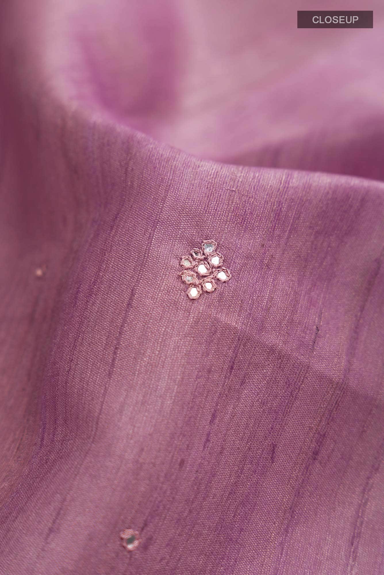 Lavender Bhagalpuri Tussar Silk Saree