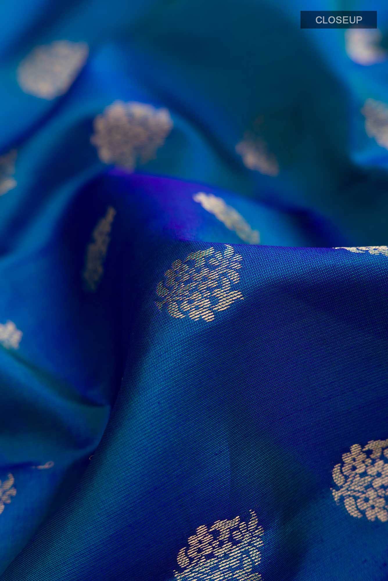 Blue Kanchipuram Silk Saree