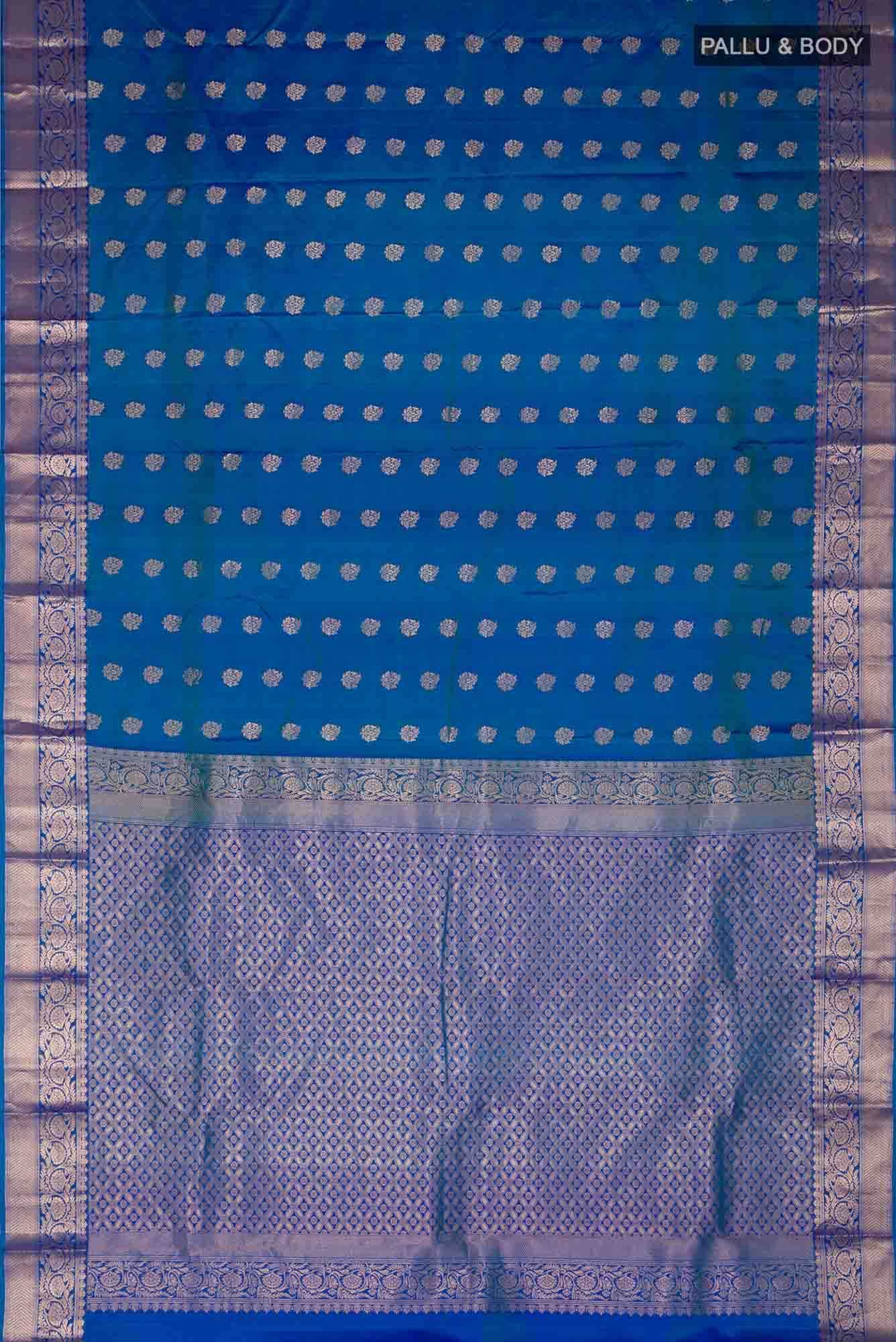 Blue Kanchipuram Silk Saree