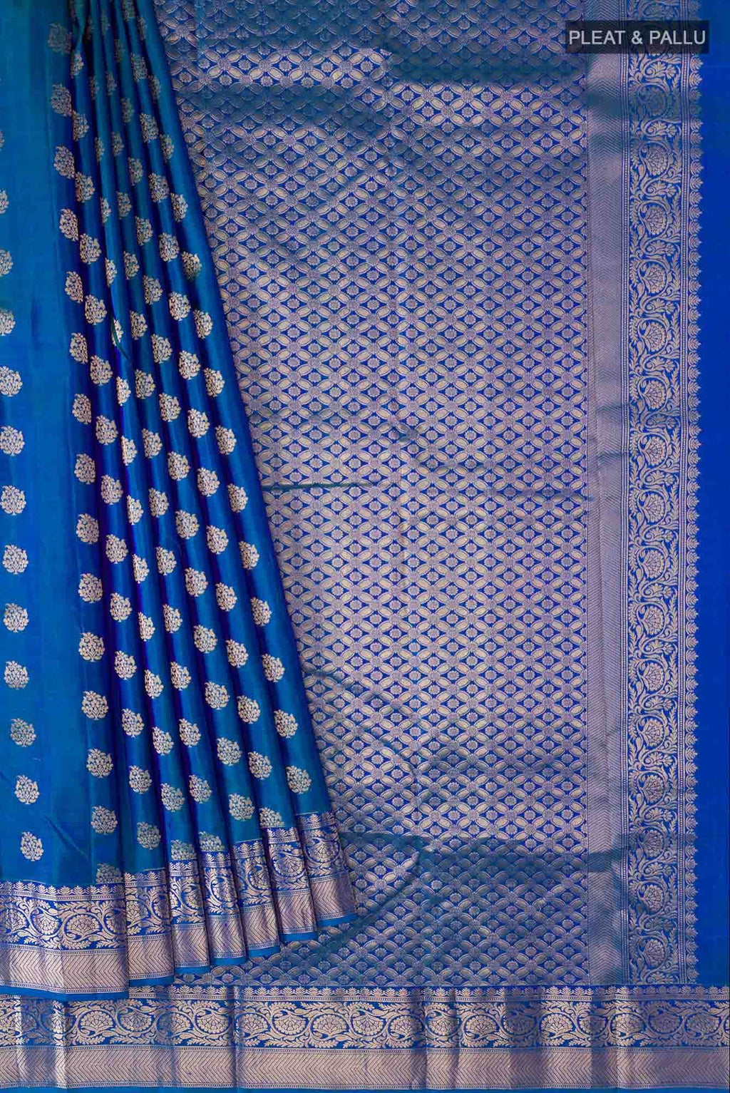 Blue Kanchipuram Silk Saree