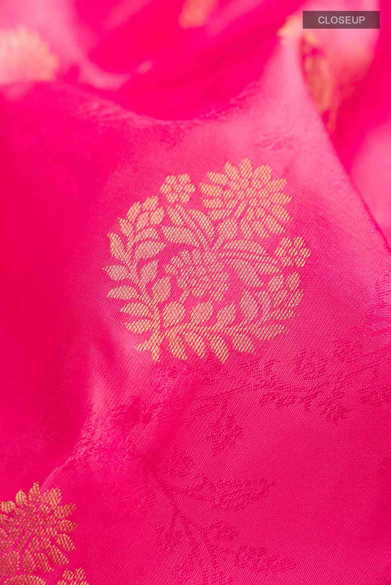 Pink Kanchipuram Silk Saree