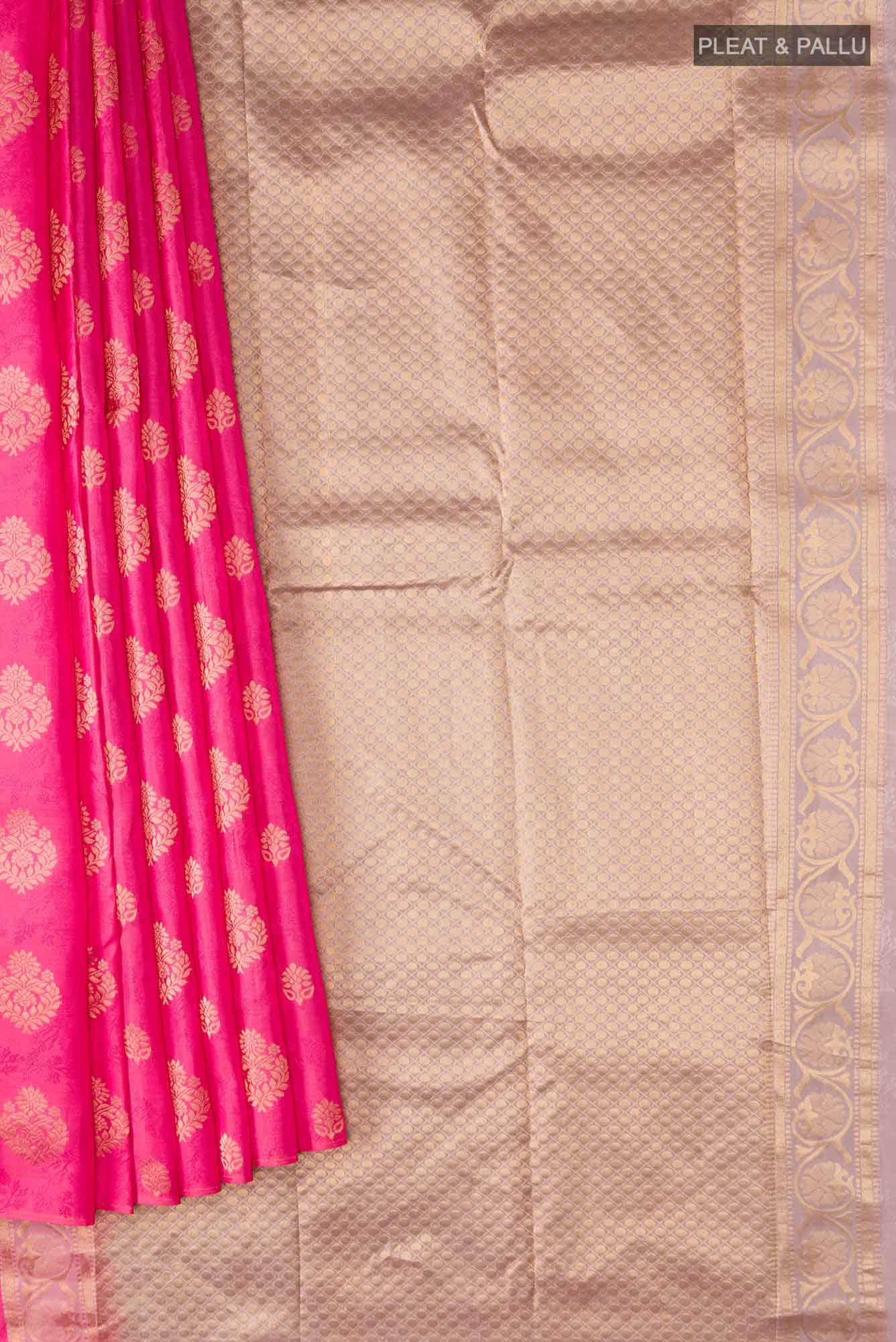 Pink Kanchipuram Silk Saree