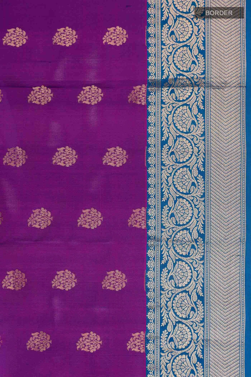 Purple Kanchipuram Silk Saree
