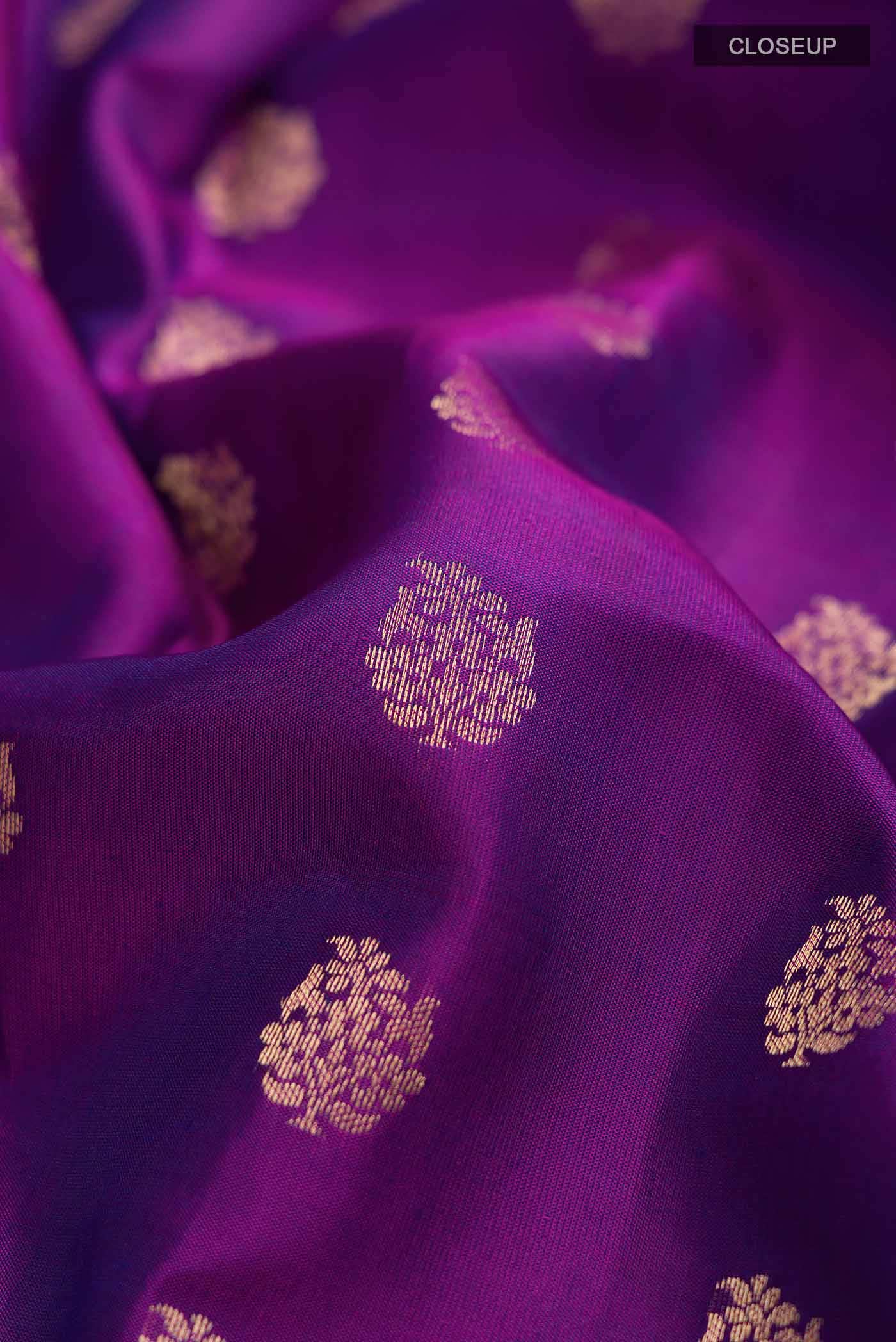 Purple Kanchipuram Silk Saree