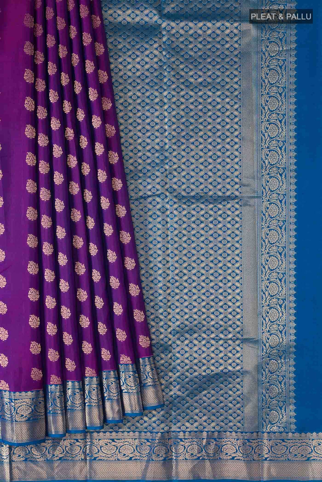 Purple Kanchipuram Silk Saree