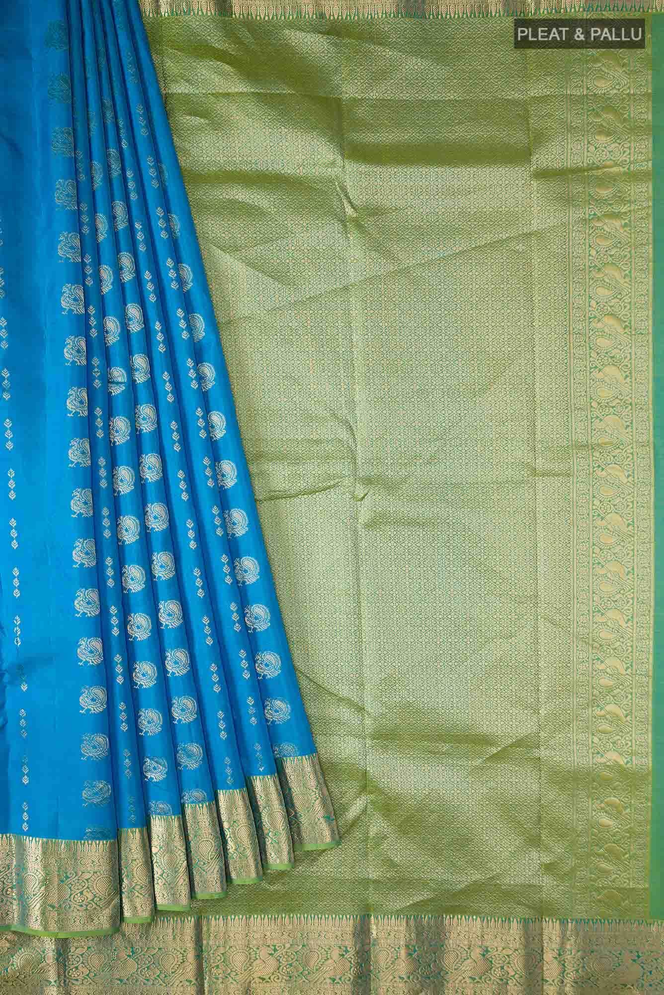 Blue Kanchipuram Silk Saree