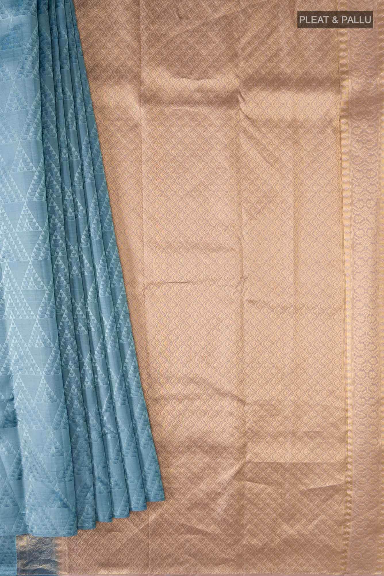 Blue Kanchipuram Silk Saree