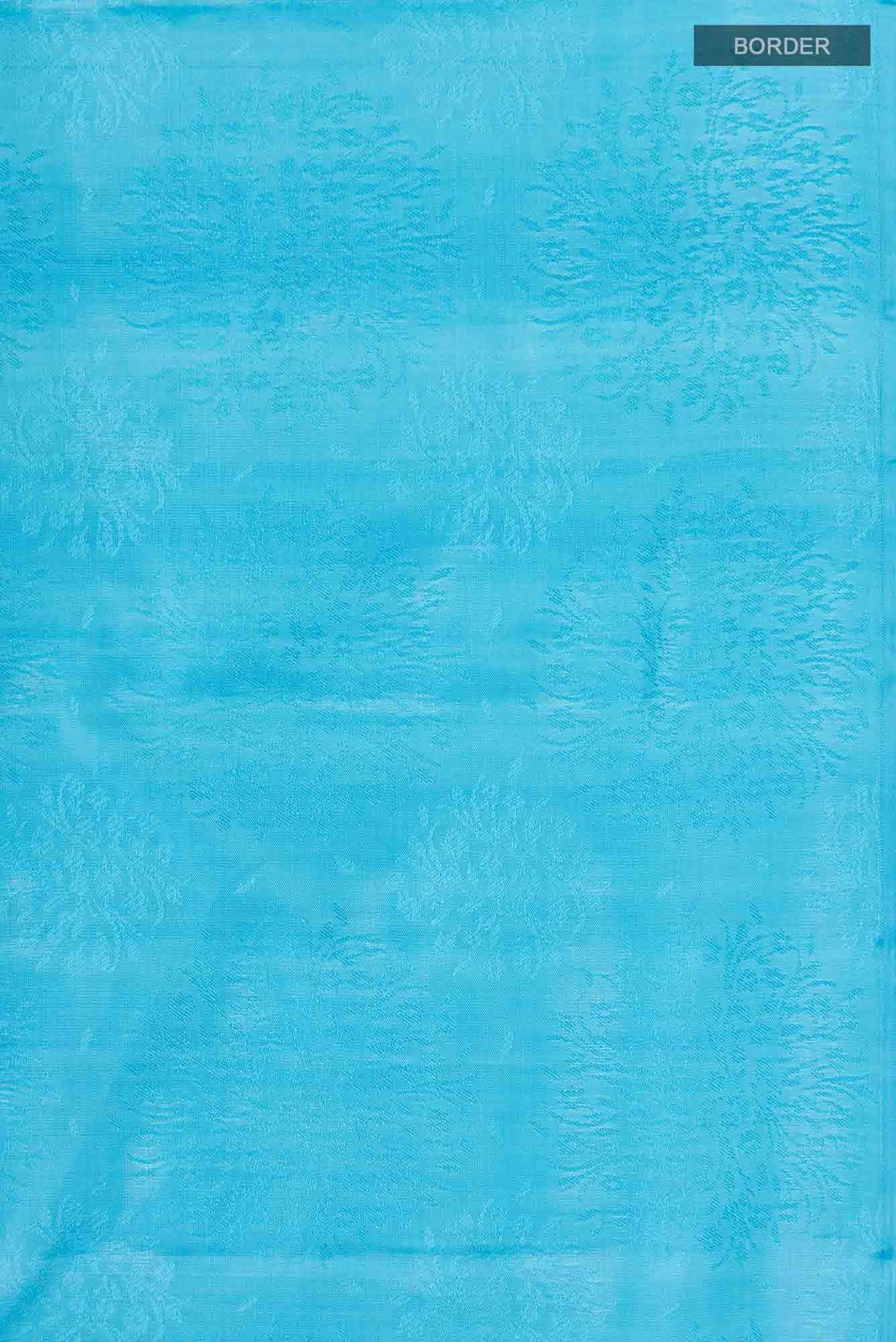 Blue Kanchipuram Silk Saree