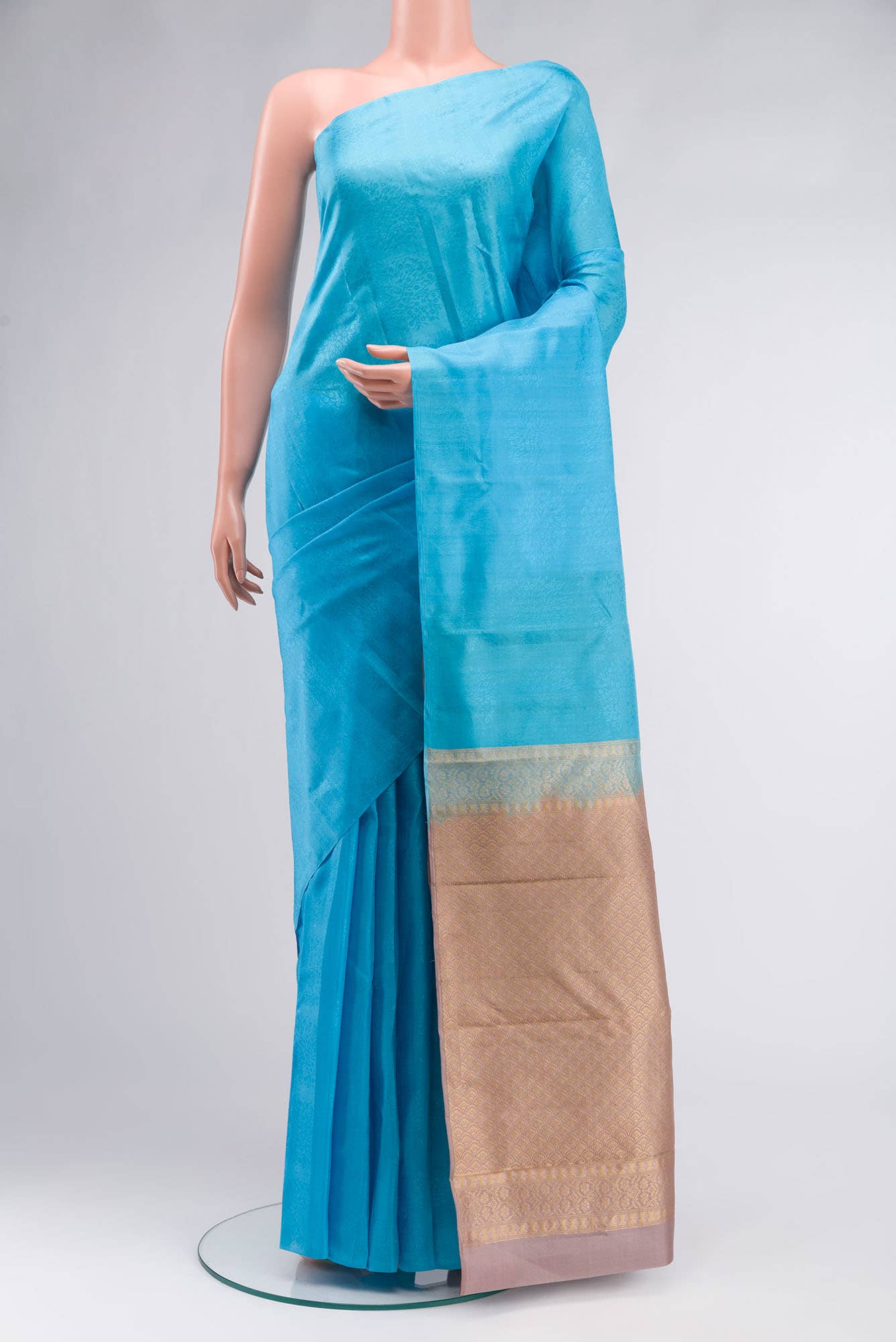 Blue Kanchipuram Silk Saree