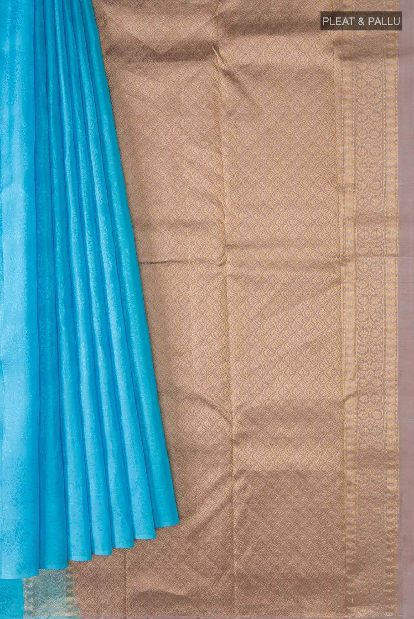 Blue Kanchipuram Silk Saree