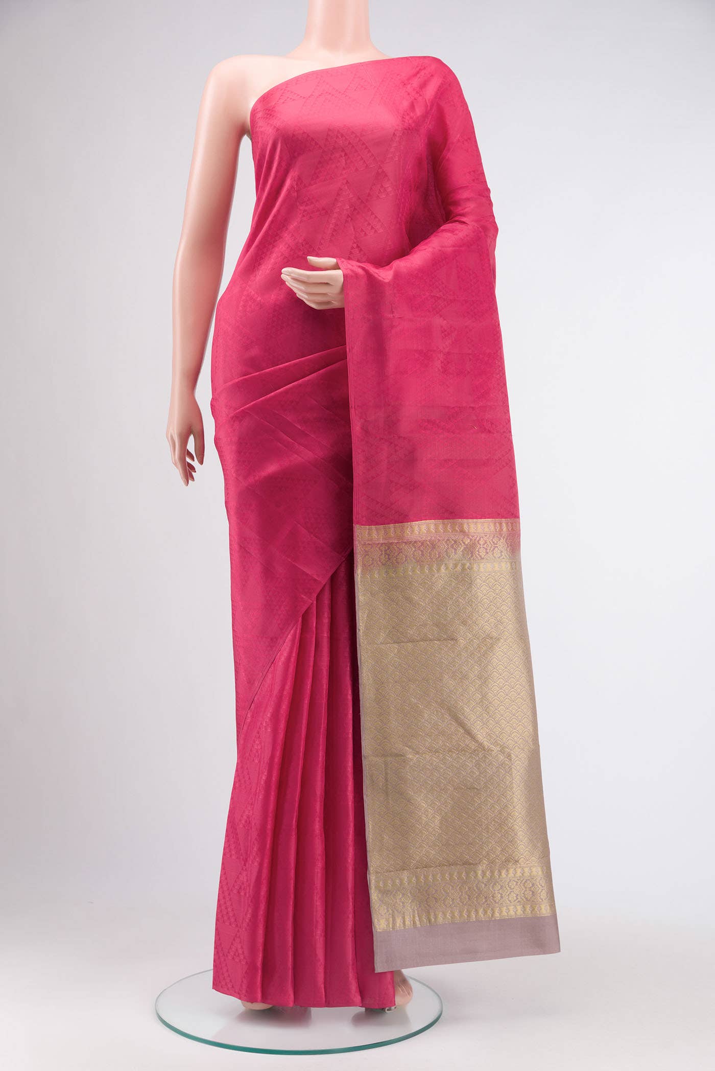 Pink Kanchipuram Silk Saree
