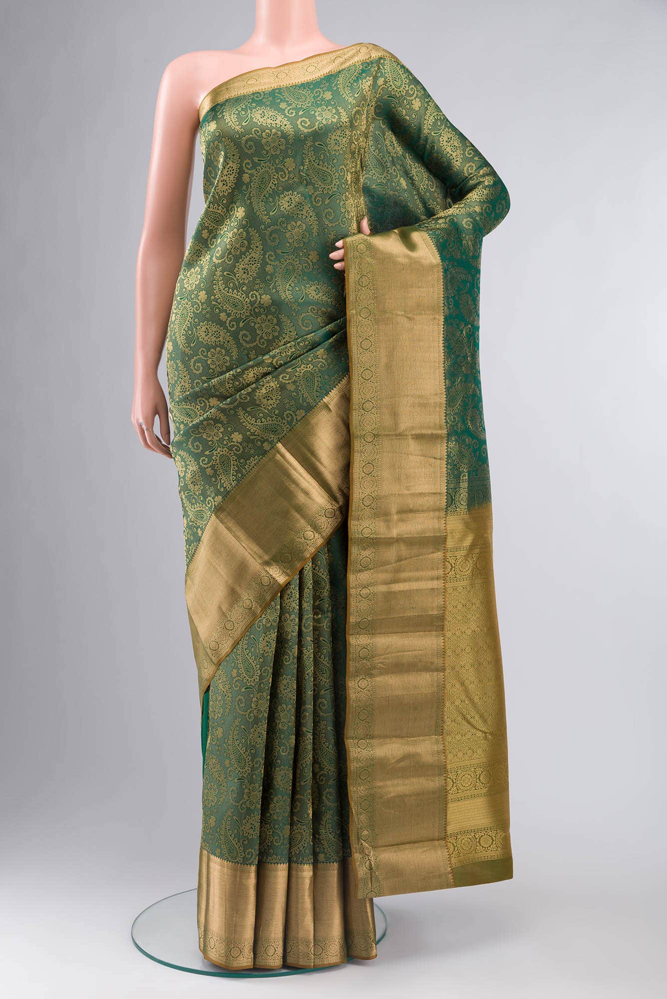 Green Kanchipuram Silk Saree