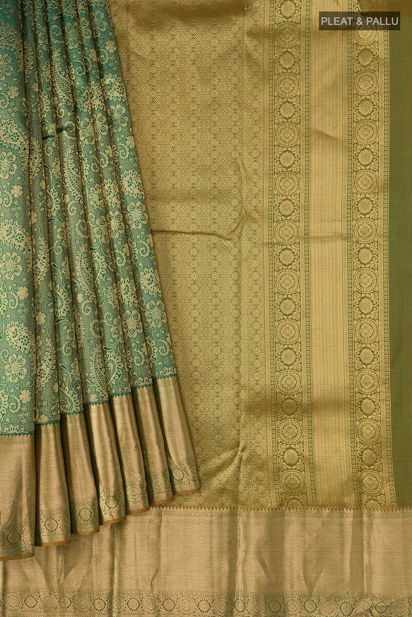 Green Kanchipuram Silk Saree