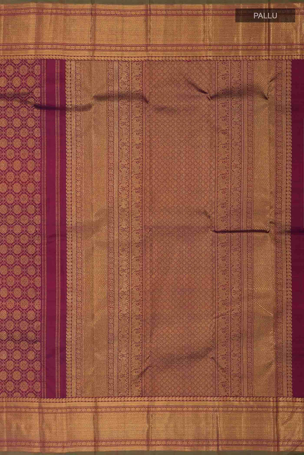 Pure Silk Pure Zari Maroon Kanchipuram Saree