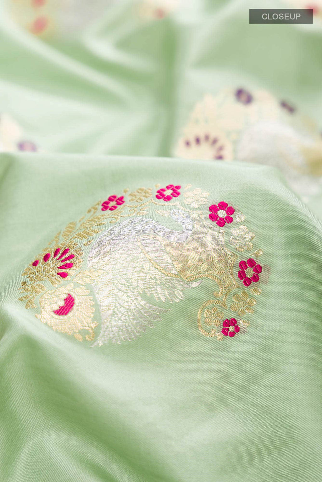 Green Banarasi Silk Saree