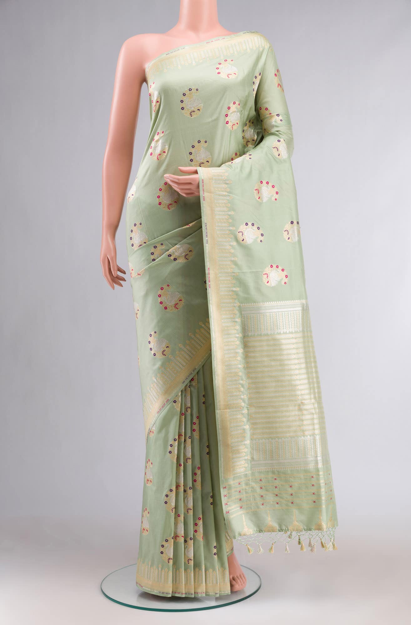 Green Banarasi Silk Saree