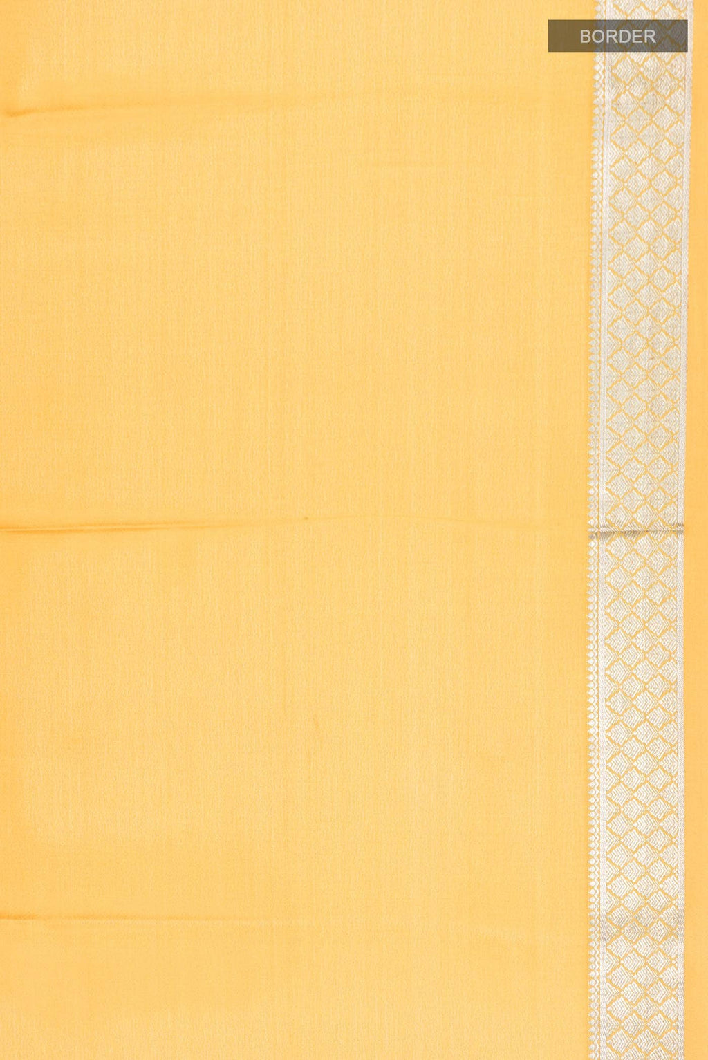 Yellow Mysore Crepe Saree