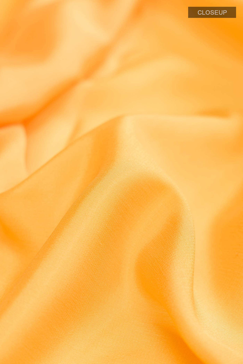Yellow Mysore Crepe Saree