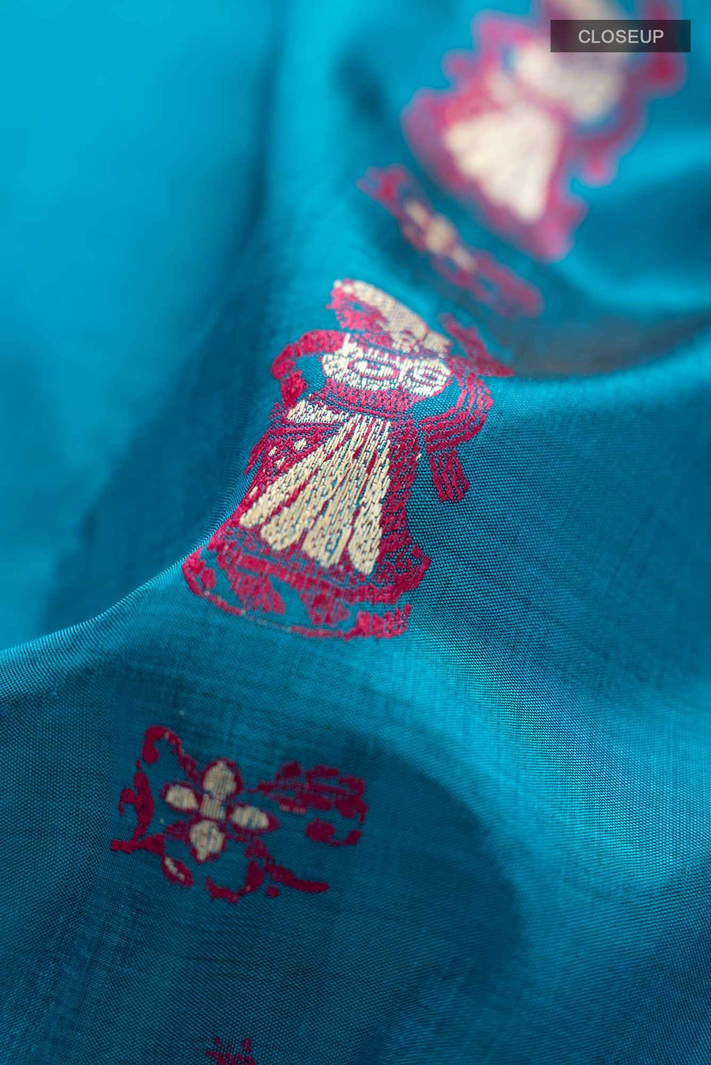 Blue Baluchari Silk Saree