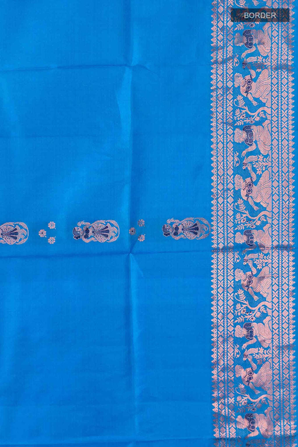 Blue Baluchari Silk Saree