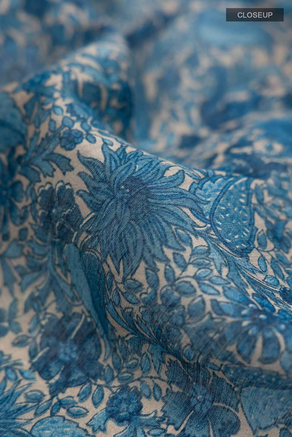 Blue Bhagalpuri Tussar Silk Saree