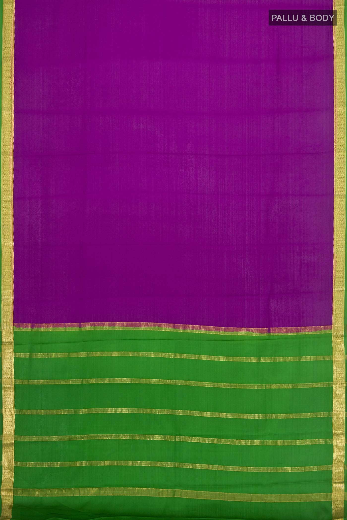 Violet Mysore Crepe Saree