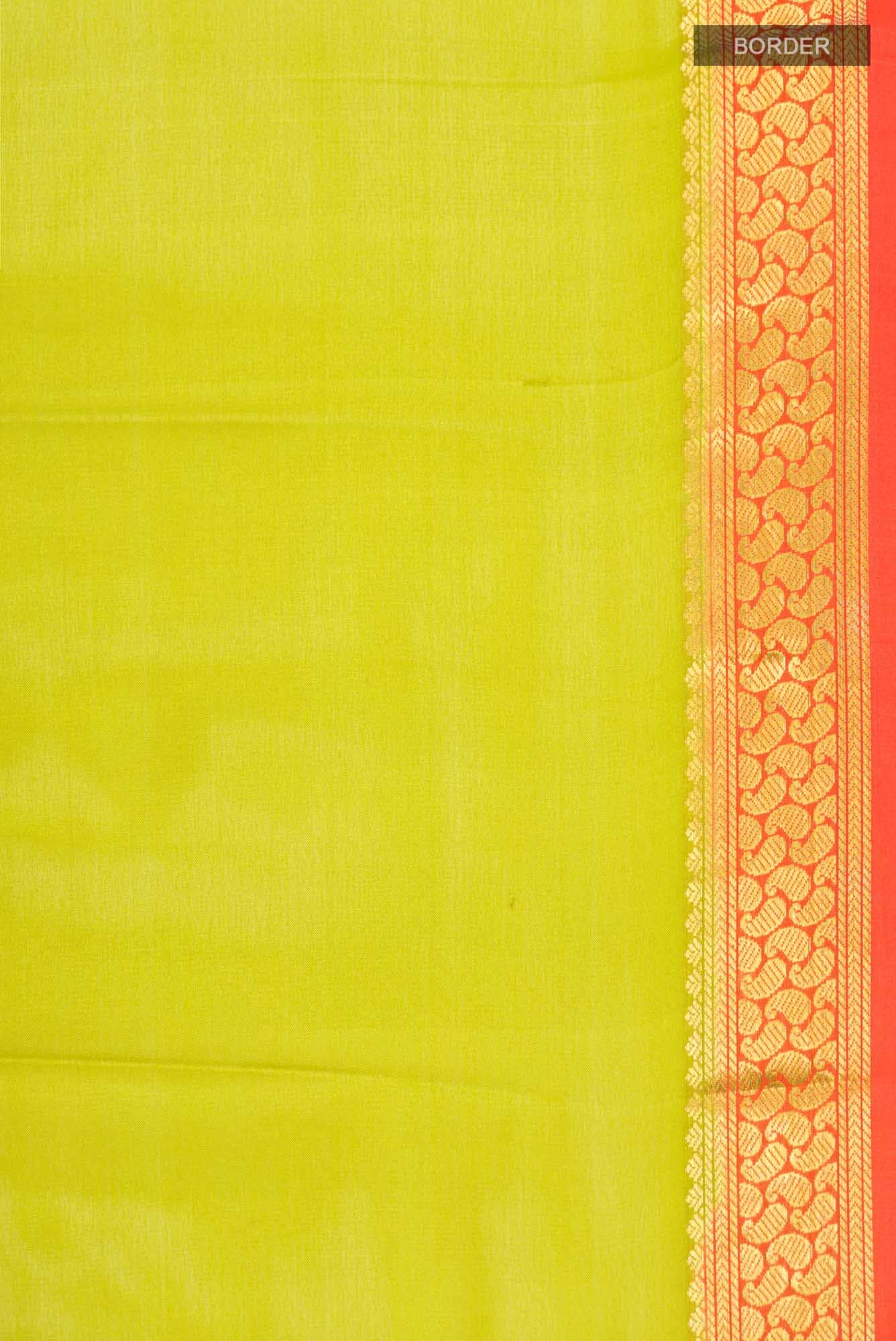 Green Mysore Crepe Saree