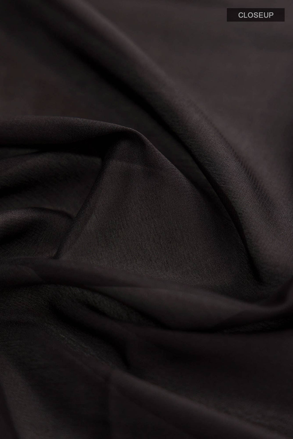 Black Mysore Crepe Saree
