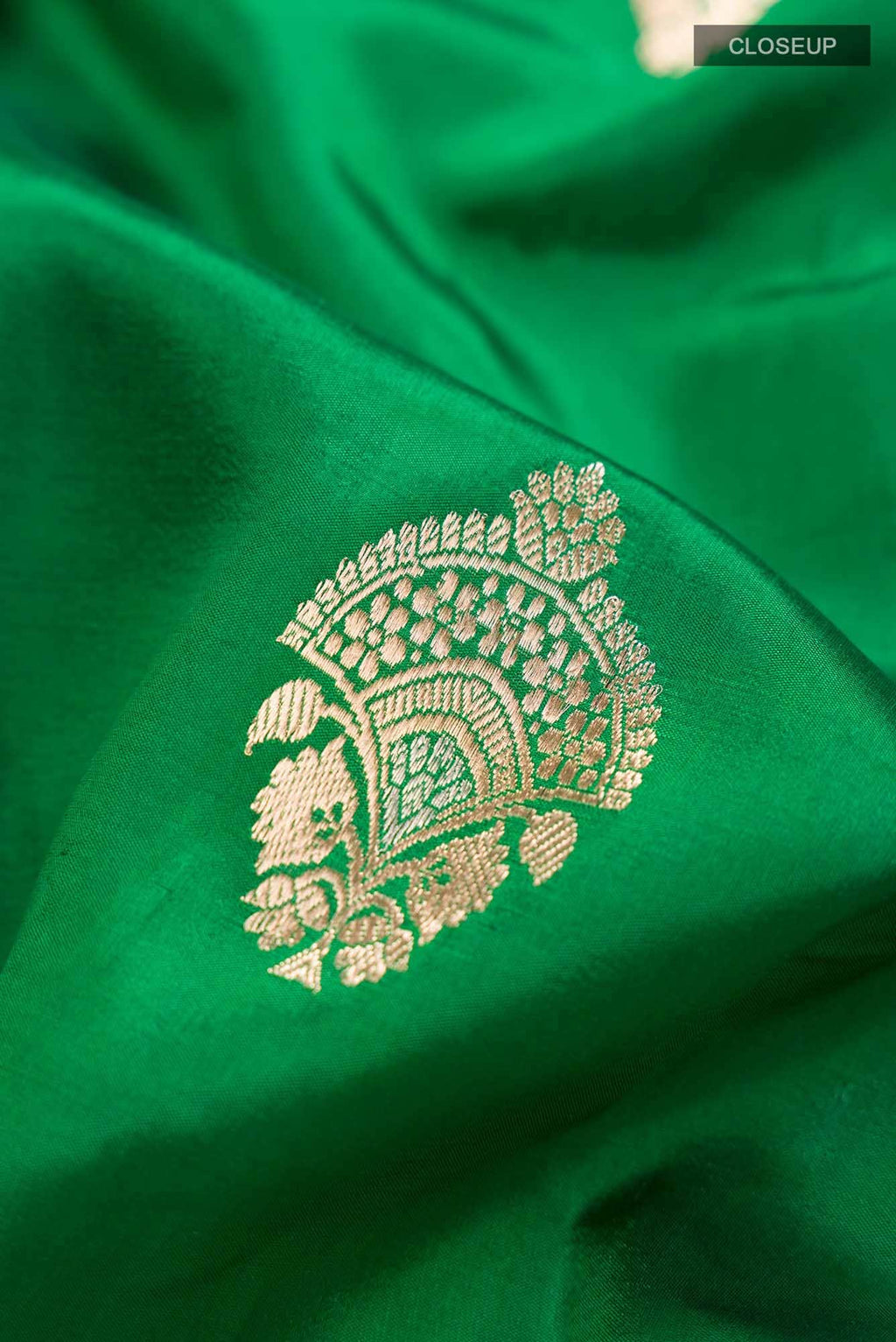Green Banarasi Katan Silk Saree