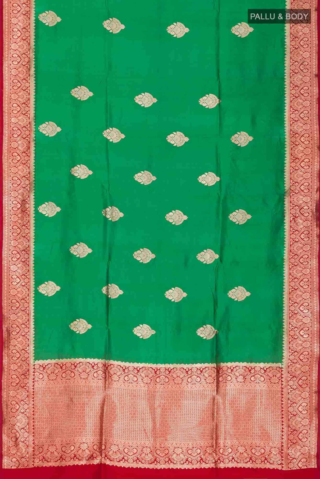 Green Banarasi Katan Silk Saree