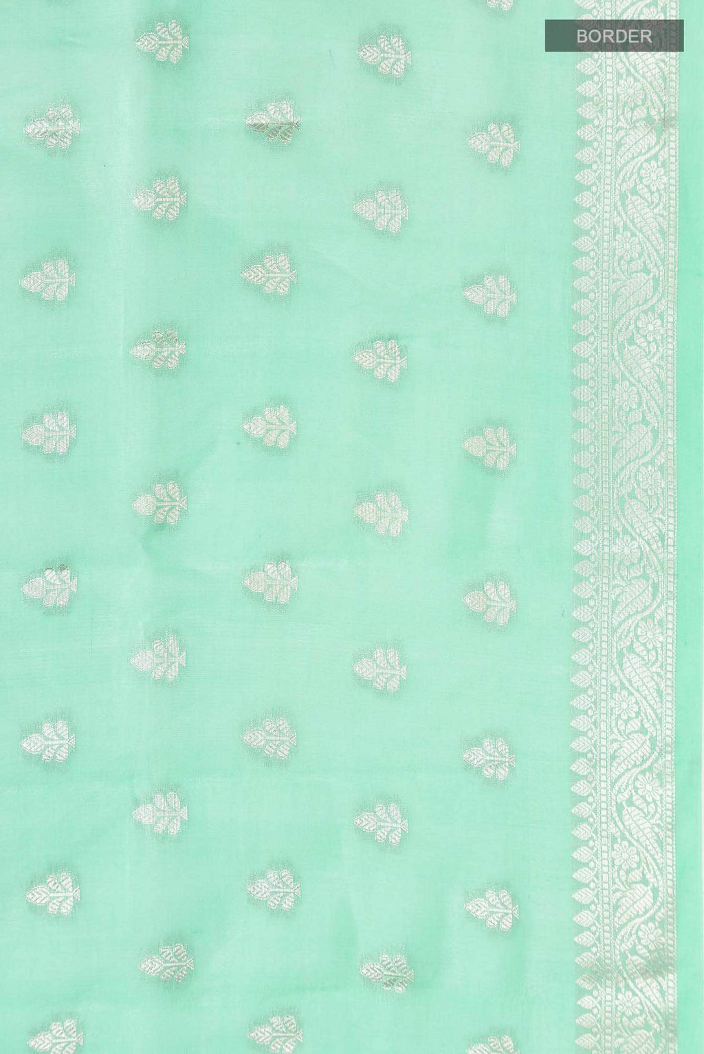 Green Banarasi Raw Silk Saree